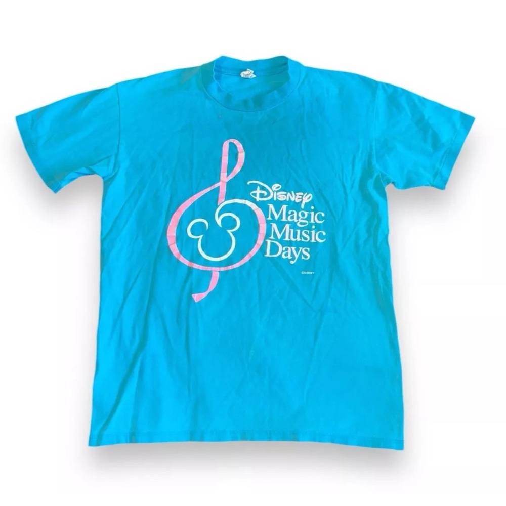 Vtg Disney Magic Music Days S/S Blue Men's Single Stitch T Shirt Size Large USA